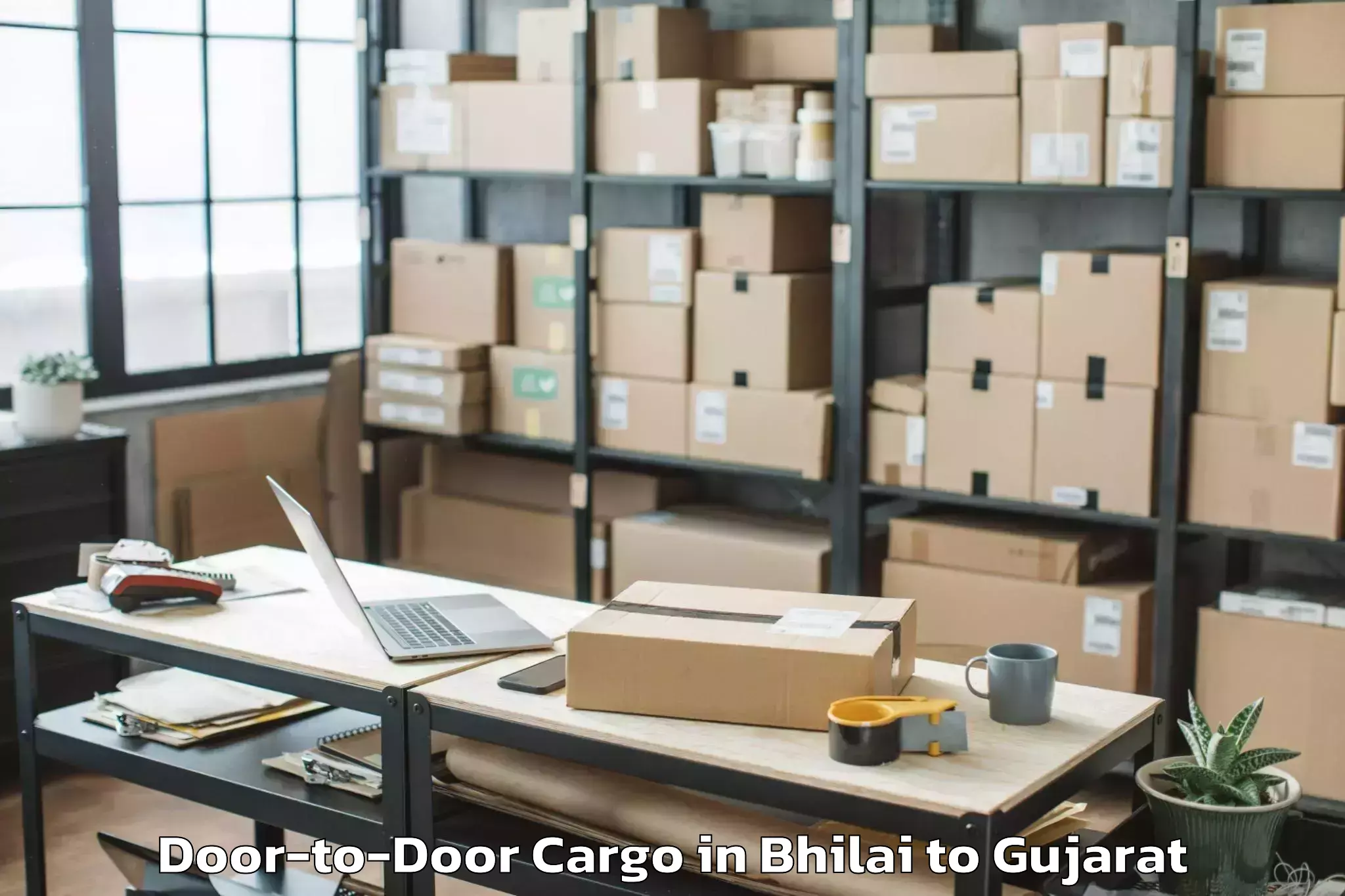 Leading Bhilai to Gandhi Nagar Door To Door Cargo Provider